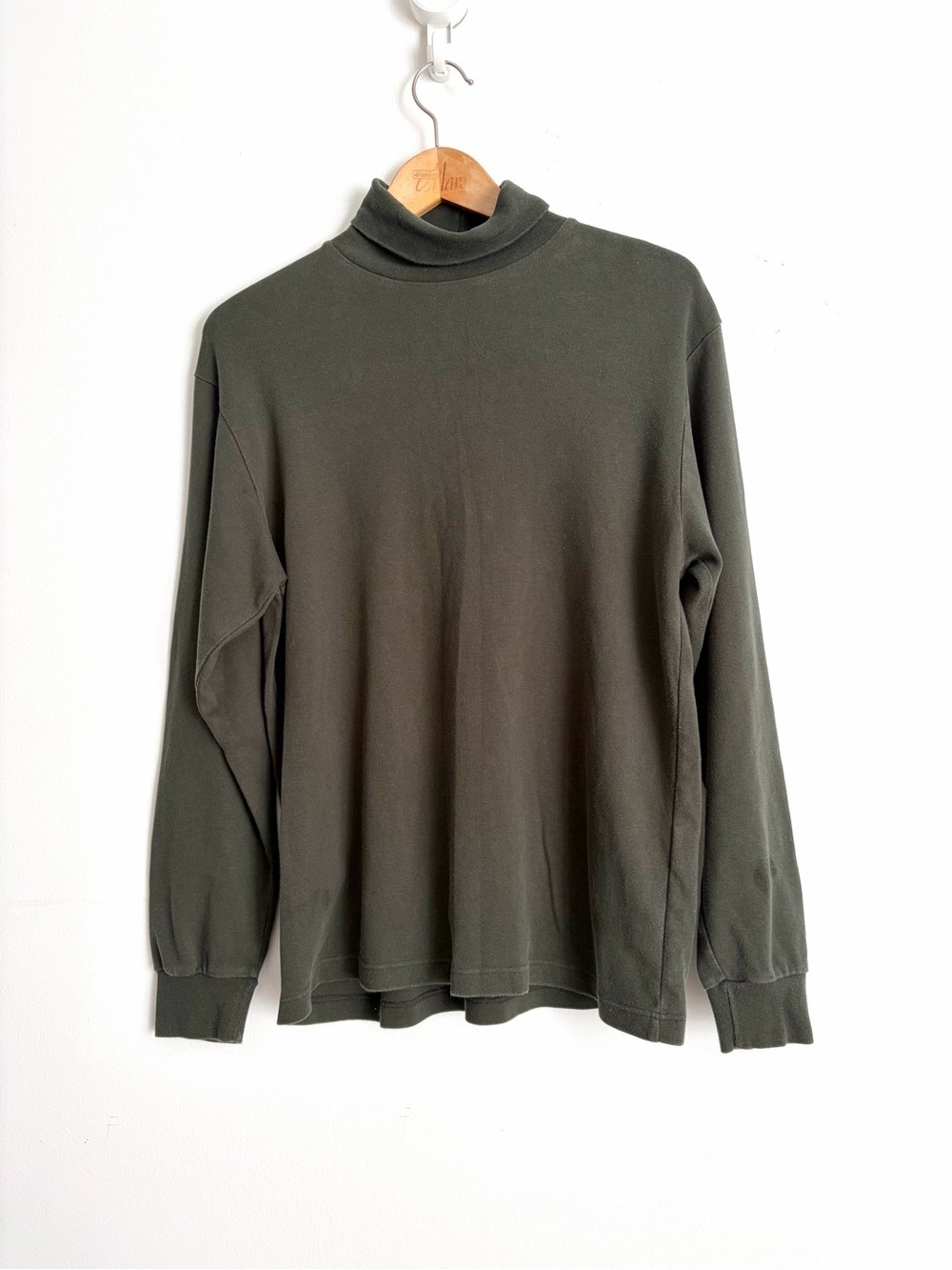 Woolrich est. 1830 Deep Forest Cotton Mock Neck Normcore Top - Size L